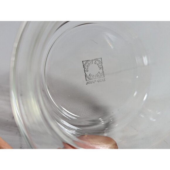 Vintage Schott Mainz Jenaer Glasses: set of 6 tea / coffee glasses with copper - Picture 6 of 14